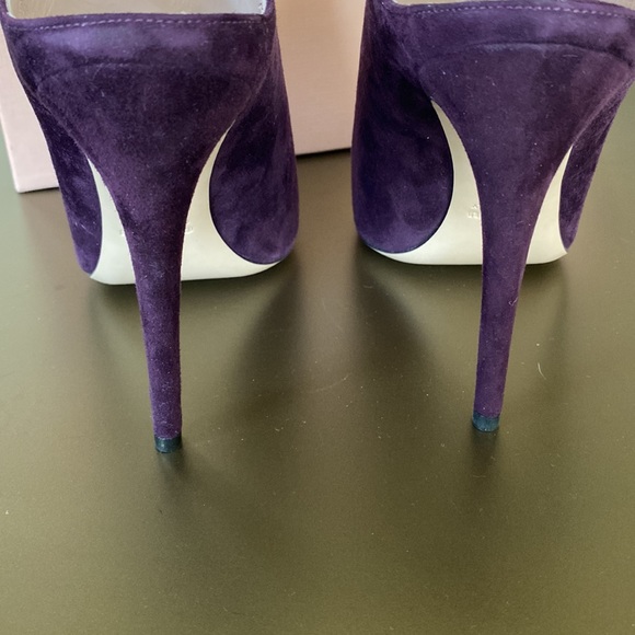 NWB Miu Miu Suede Open Toe Slingbacks - Picture 4 of 8